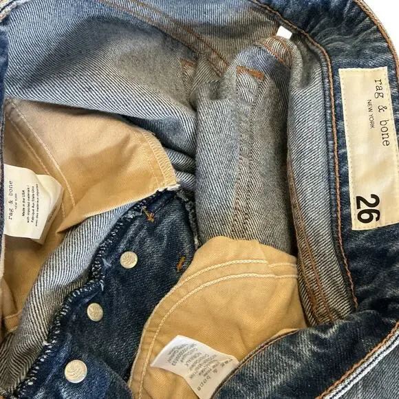 Rag & Bone Distressed Blue Dre Shorts Size 26